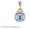 Klassischer Anhänger mit Tahiti Zuchtperle Gold – Bild 3