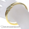 Armreif IDEA Oval mit Schanier in 4 Treppen Design Gold – Bild 2