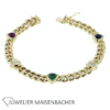 Armband mit Diamant, Rubin, Smaragd und Saphir in Herzform – Bild 3