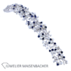Traumhaftes Armband "Caprise" mit Saphir, Zuchtperlen und Brillanten Gold – Bild 2