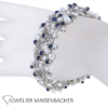 Traumhaftes Armband "Caprise" mit Saphir, Zuchtperlen und Brillanten Gold – Bild 5