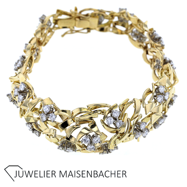Juwelier Hans Stern Vintage Armband mit Brillanten Gold – Bild 3