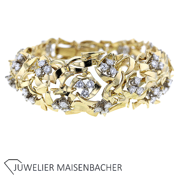 Juwelier Hans Stern Vintage Armband mit Brillanten Gold