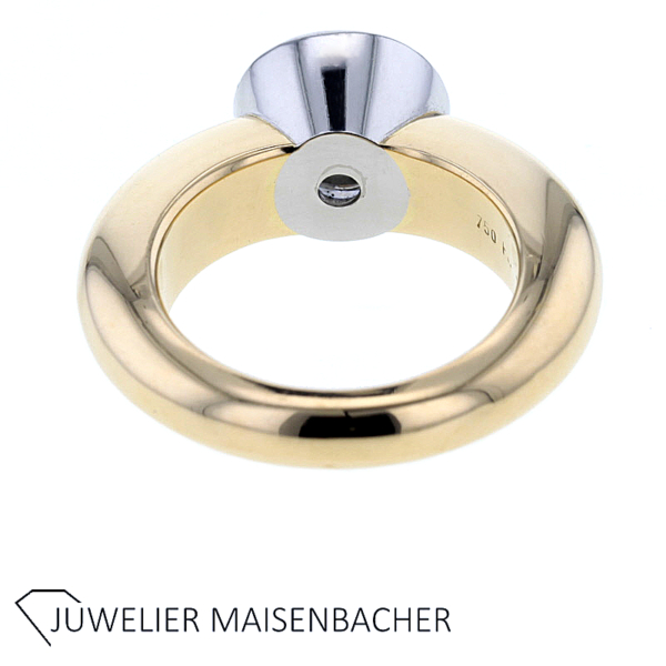 Goldschmiede SCHUBART Massiver Solitaire mit Diamant 2,74ct. – Bild 3