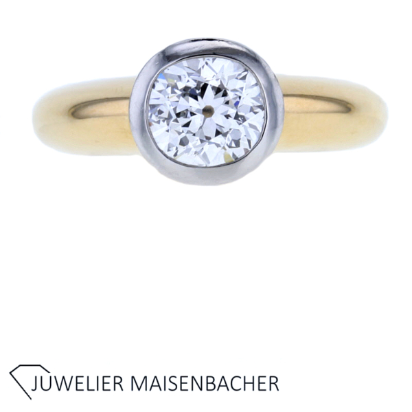 Goldschmiede SCHUBART Massiver Solitaire mit Diamant 2,74ct. – Bild 5