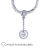 UNIKAT Verwandelbares Y-Collier mit Diamanten und Brillanten Platin