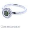 Zeitloser Ring mit Peridot und Brillanten in Gold