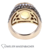 Massiver Ring mit Citrin & Brillanten Pavé gefasst Gold – Bild 5