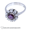 Entourage Blumen Ring mit strahlenden Brillanten und Rubin Gold – Bild 5