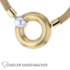Handgestricktes Collier mit Schließe von Schmuckwerk Gold – Bild 4