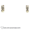 Zeitlose Scharnier Creolen mit Diamanten in Gold