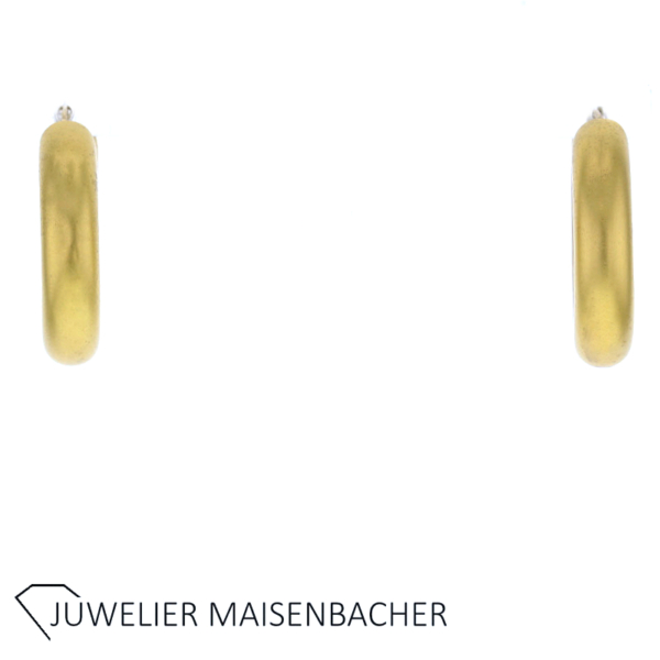 Klassiker Creolen in Gold – Bild 5