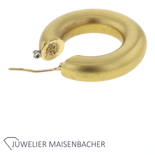 Klassiker Creolen in Gold – Bild 3