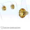 Schmuckset Ring und Ohrstecker Citrin Gold – Bild 14