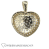 Herz-Anhänger mit Brillanten Pavé gefasst – Bild 5