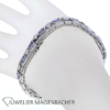 Saphir Brillant Armband in Weißgold – Bild 5