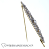 Art Déco Brosche mit Diamanten Gold-Platin – Bild 7