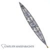 Art Déco Brosche mit Diamanten Gold-Platin – Bild 8