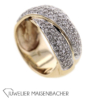 Opulenter Croisé-Ring mit Brillanten Gold – Bild 6
