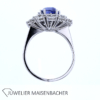 Außergewöhnlicher Ring mit großem Safir und Brillanten – Bild 6