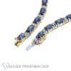 Außergewöhnliches Y-Collier mit Saphir und Brillant Gold – Bild 6