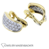 Opulente Halbcreole / Ohrclips mit Brillanten Gold – Bild 3