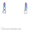 Gold Ohrhänger mit Amethyst Apatit Zirkon – Bild 2