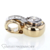 Solitaire Anhänger mit Brillanten und Diamanten Gold – Bild 2