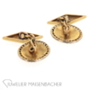 Antike Manschettenknöpfe mit Diamanten und Emaille, Frankreich um 1850 – Bild 3