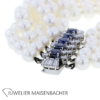 5-reihiges Zuchtperlenarmband mit Brillant/ Diamant/ Saphir – Bild 3