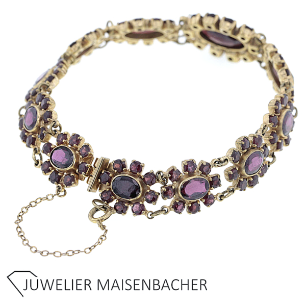 Armband Granat Vintage – Bild 2