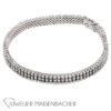 Elegantes Dreireihiges Brillant Tennisarmband – Bild 2