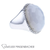 Wempe by Kim Edelstein-Ring Couple mit Achat und Brillanten Gold