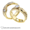 Handgefertigter Designer Ring mit Brillanten Gold – Bild 2