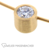 Omega-Reif mit Solitär-Anhänger Brillant – Bild 2