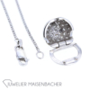 Klassische, zeitlose Kette mit Brillantanhänger Gold – Bild 4