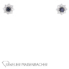 Damen Ohrstecker Saphir Diamanten – Bild 3