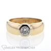 Solitairering *Halbkaräter* Gold – Bild 2