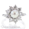 Perlenring *Entourage* mit Brillanten Gold