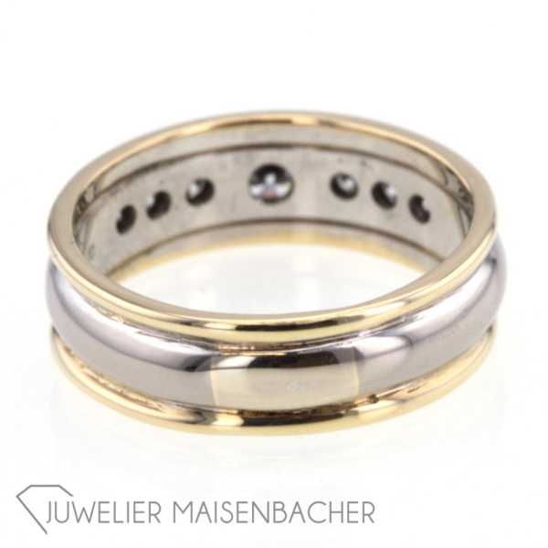 Luxuriöser Ring mit Diamanten Gold – Bild 3