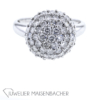 Kugel Brillant Weißgold Ring