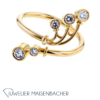 Goldschmiede Engelhardt-Nuss Ring mit Brillanten