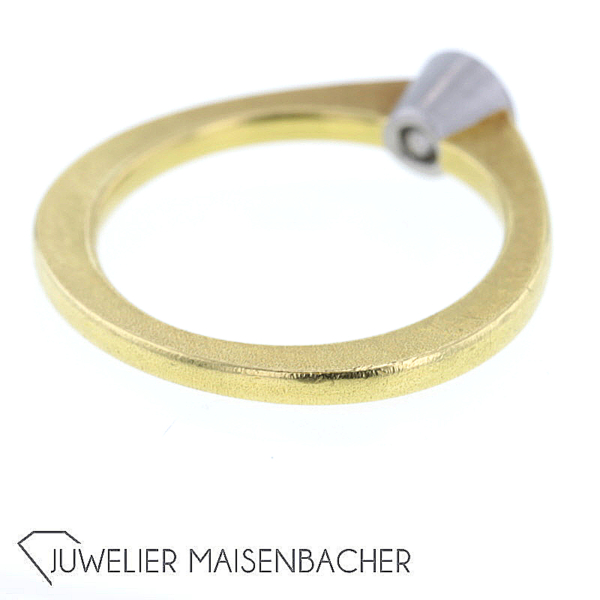 Solitaire Ring mit Diamant im Fantasieschliff – Bild 3