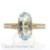 Design-Ring mit Aquamarin und Brillanten Gold – Bild 3