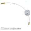 NIESSING Nadel/Brosche mit Anhänger Blütenscheibe Gold/Platin