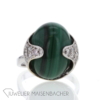 Malachit-Ring mit Diamanten – Bild 2