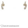 Schlangen Ohrstecker in 585/- Gelbgold – Bild 2
