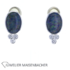 Ohrclip/ Ohrringe mit Opal und Brillant Gold