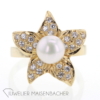 Ring "Blume" mit Zuchtperle Gold – Bild 2