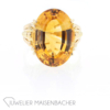 Schmuckset Ring und Ohrstecker Citrin Gold – Bild 4
